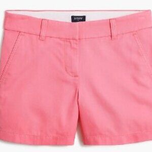 NWT J. Crew 5" classic chino short in Azalea Bloom Size 12